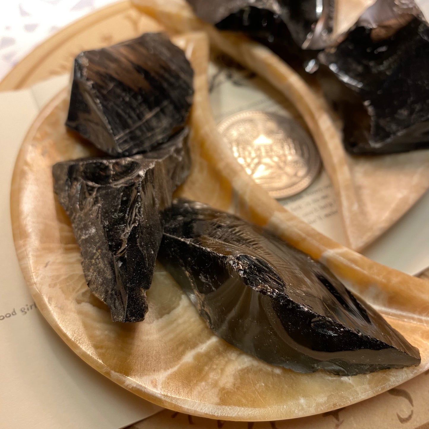 Obsidiaani, raakakivi