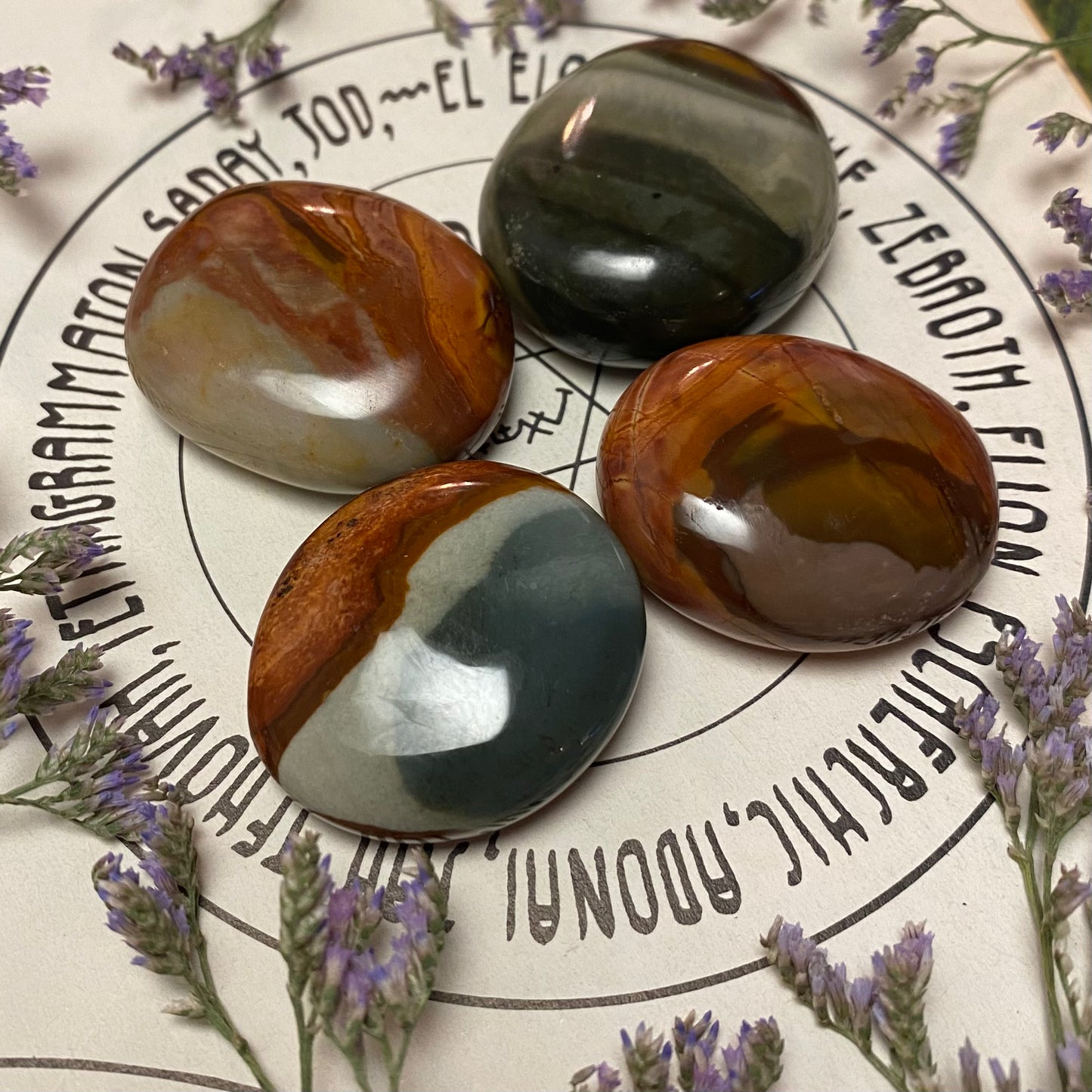 Mokaiitti jaspis, taskukivi