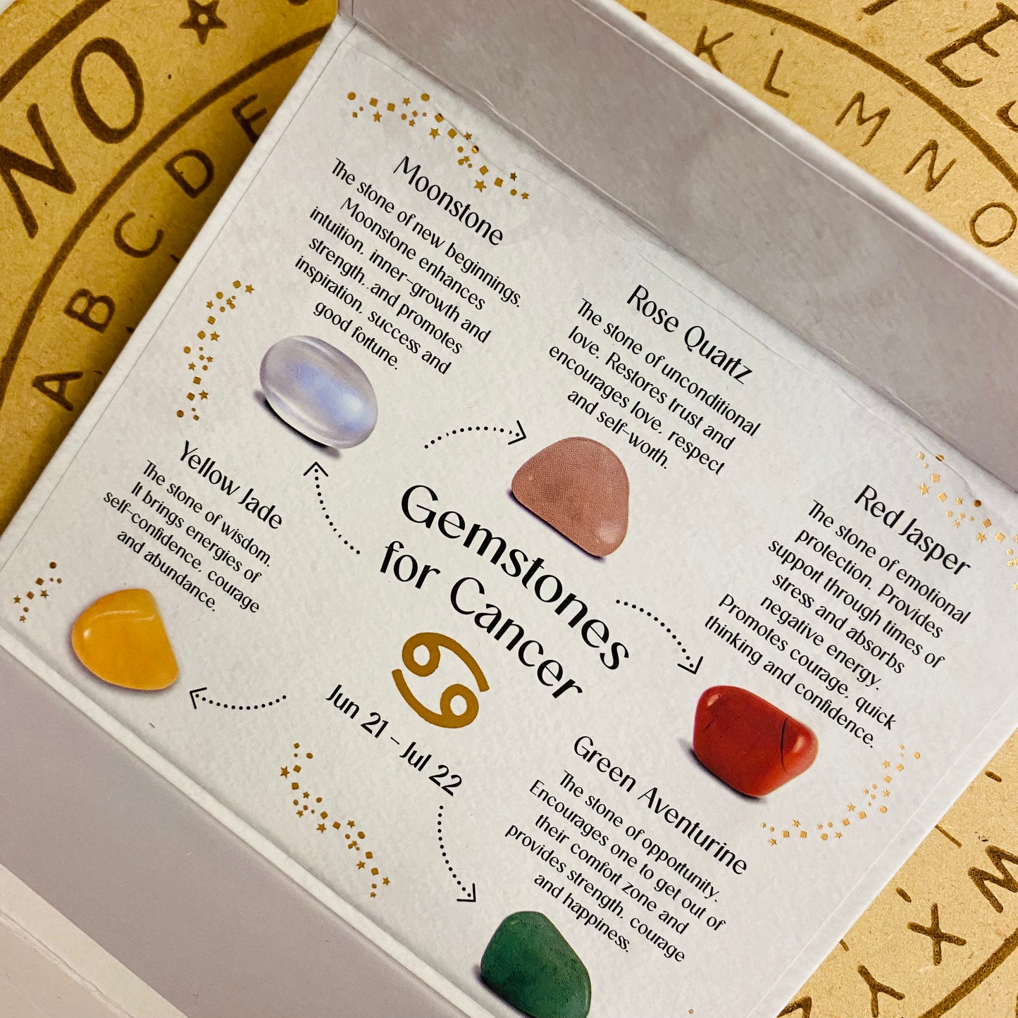 Rapu, horoskooppi kivisetti lahjarasiassa