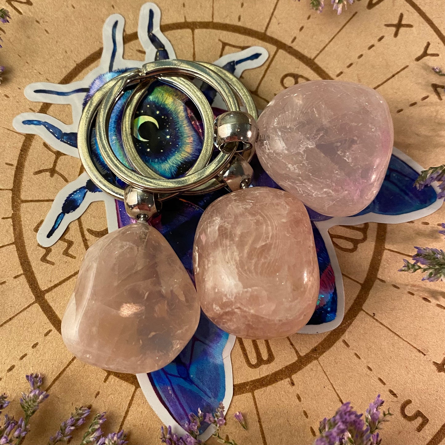 Ruusukvartsi avaimenperä 3cm ALE -40%