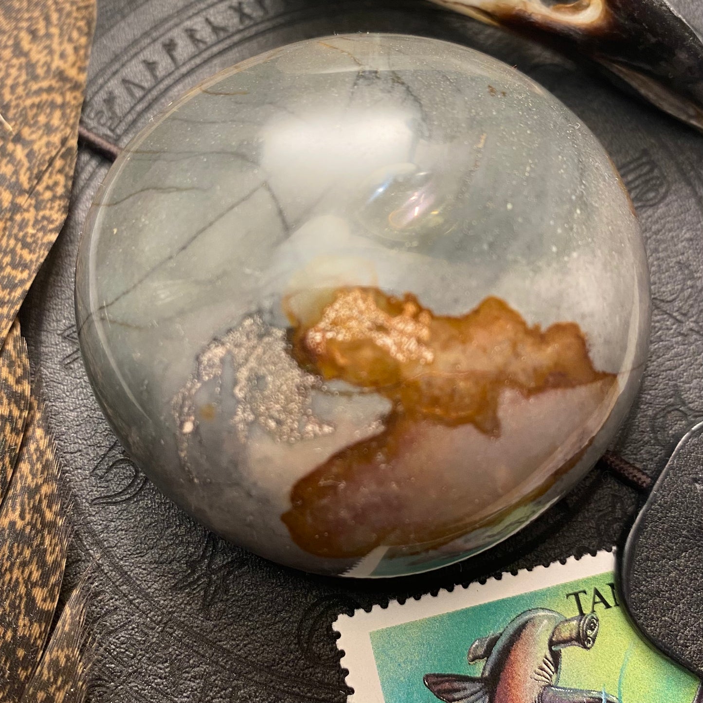 Polychrome jaspis, kämmenkivi