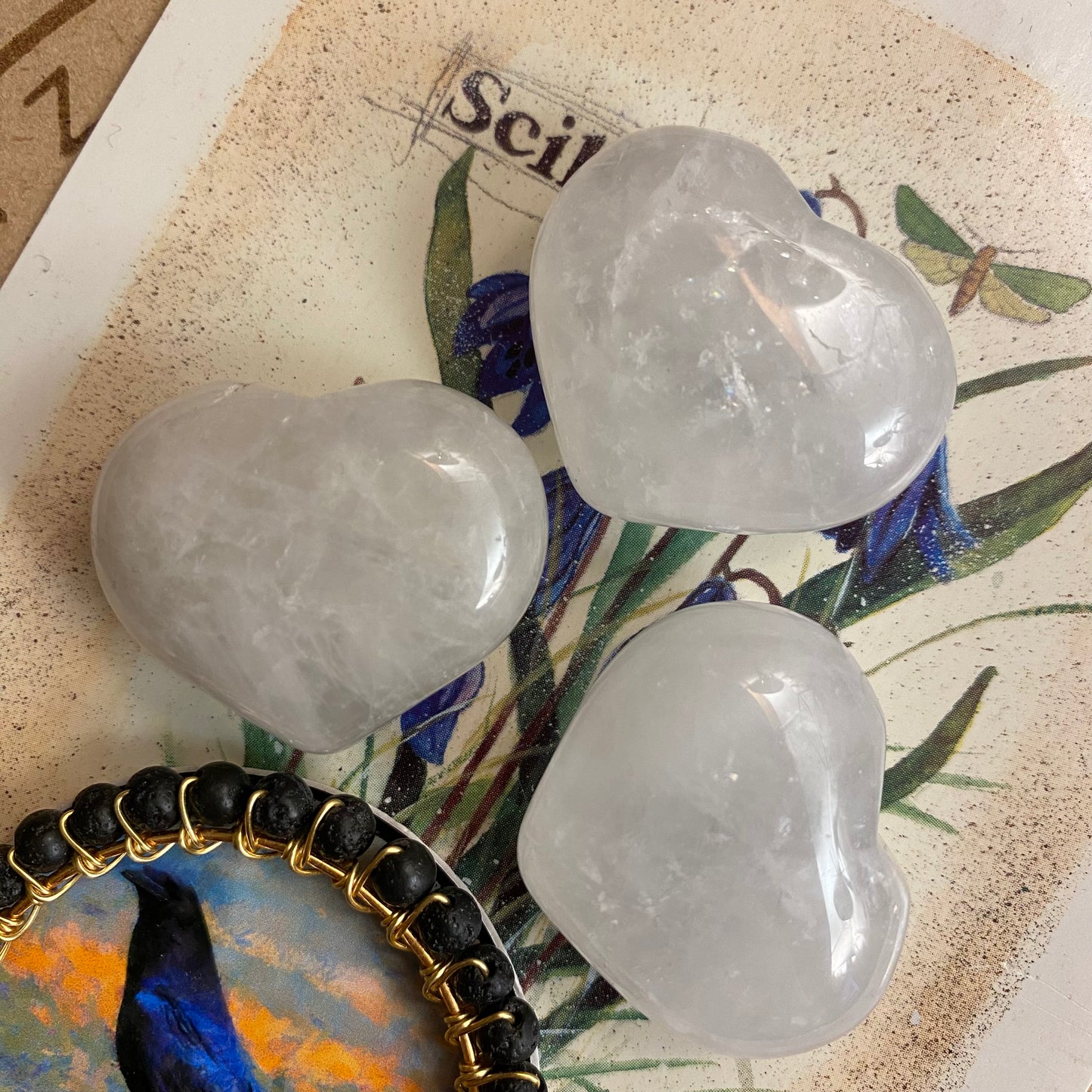 Lumikvartsi sydän 🤍 3cm ALE -40%