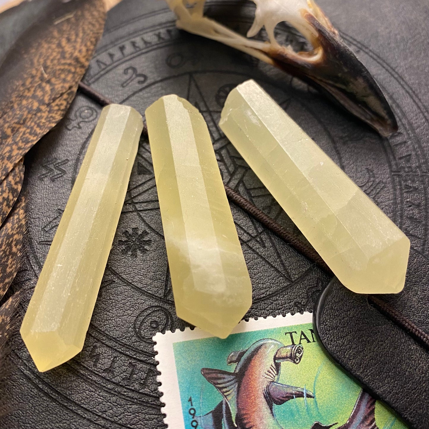 Sitruuna kalsiitti kärki 4,5cm