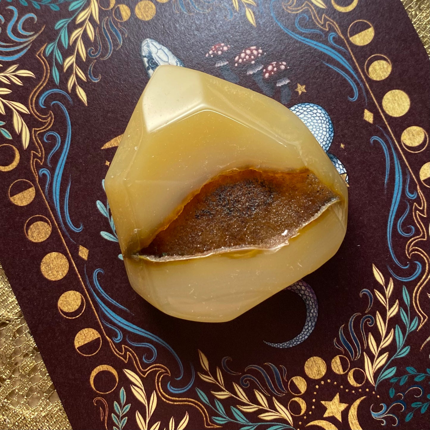 Akaatti druzy kärki 5,3cm 🤍