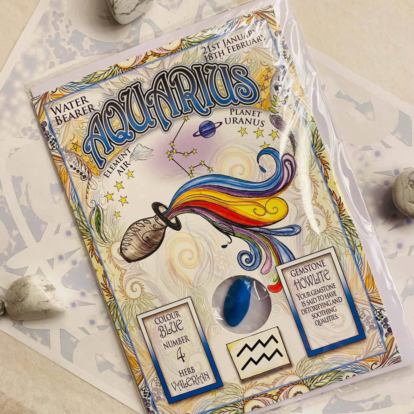 Vesimies, horoskooppikortti (21.1.-18.2.)