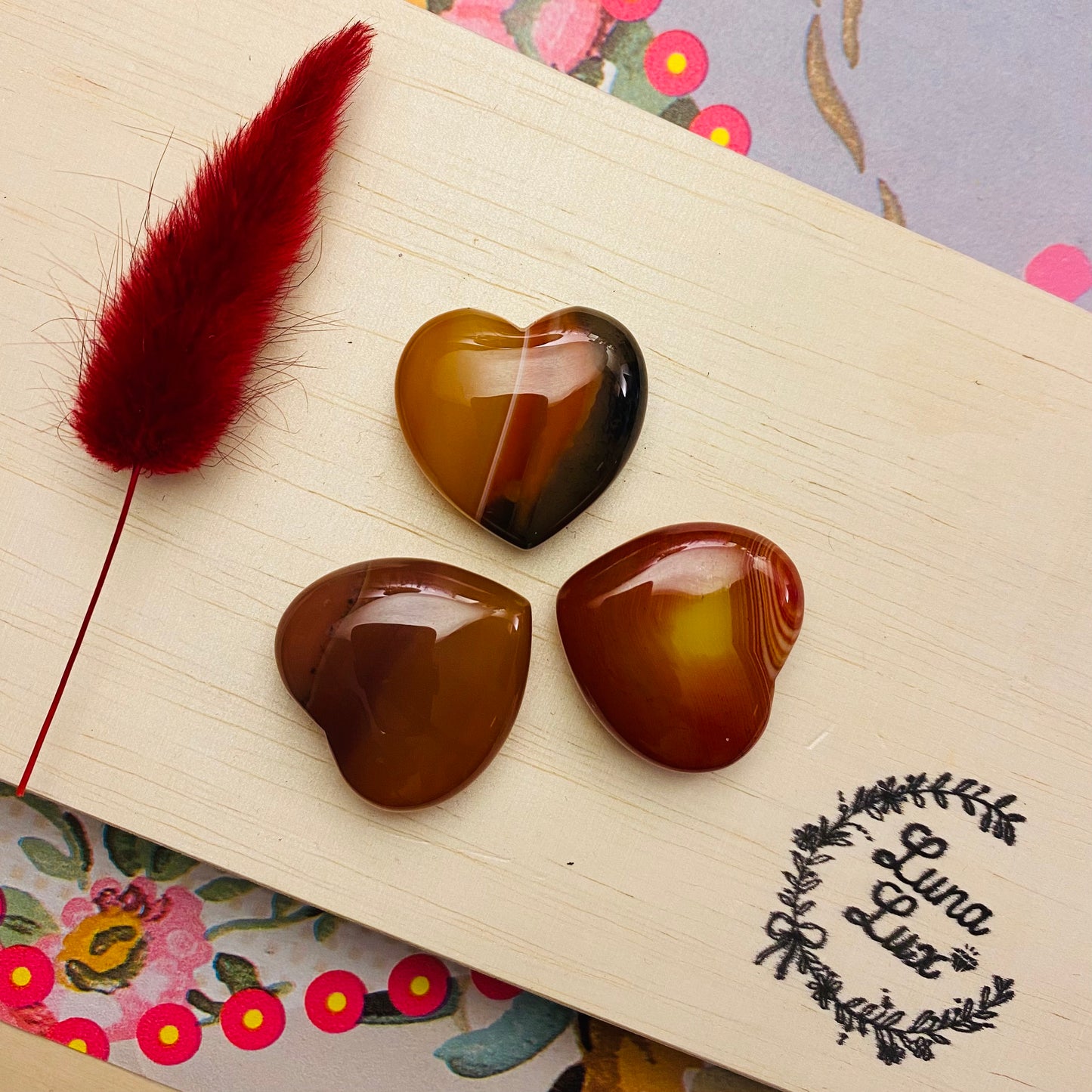 Karneoli sydän 🤍 3cm ALE -40%