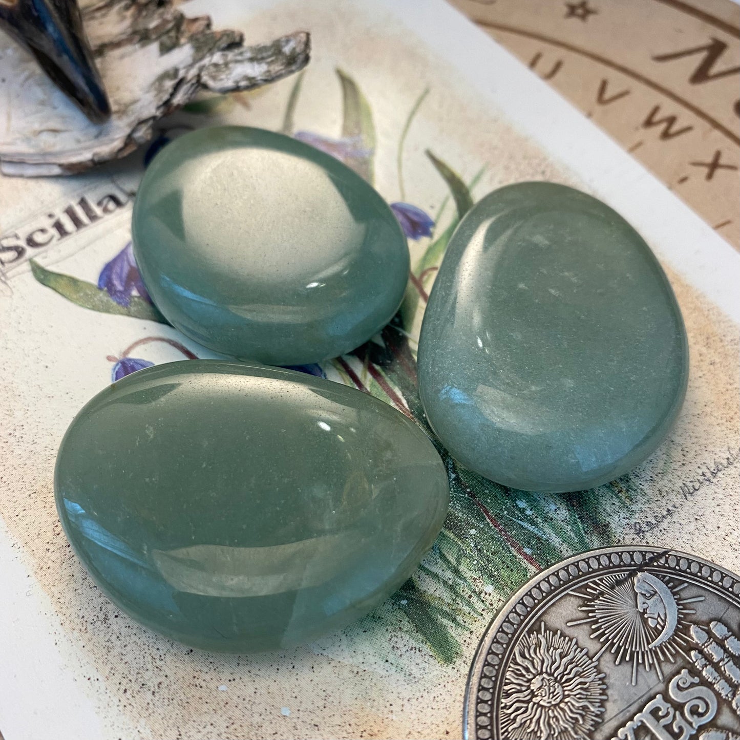 Aventuriini, litteä ~4cm