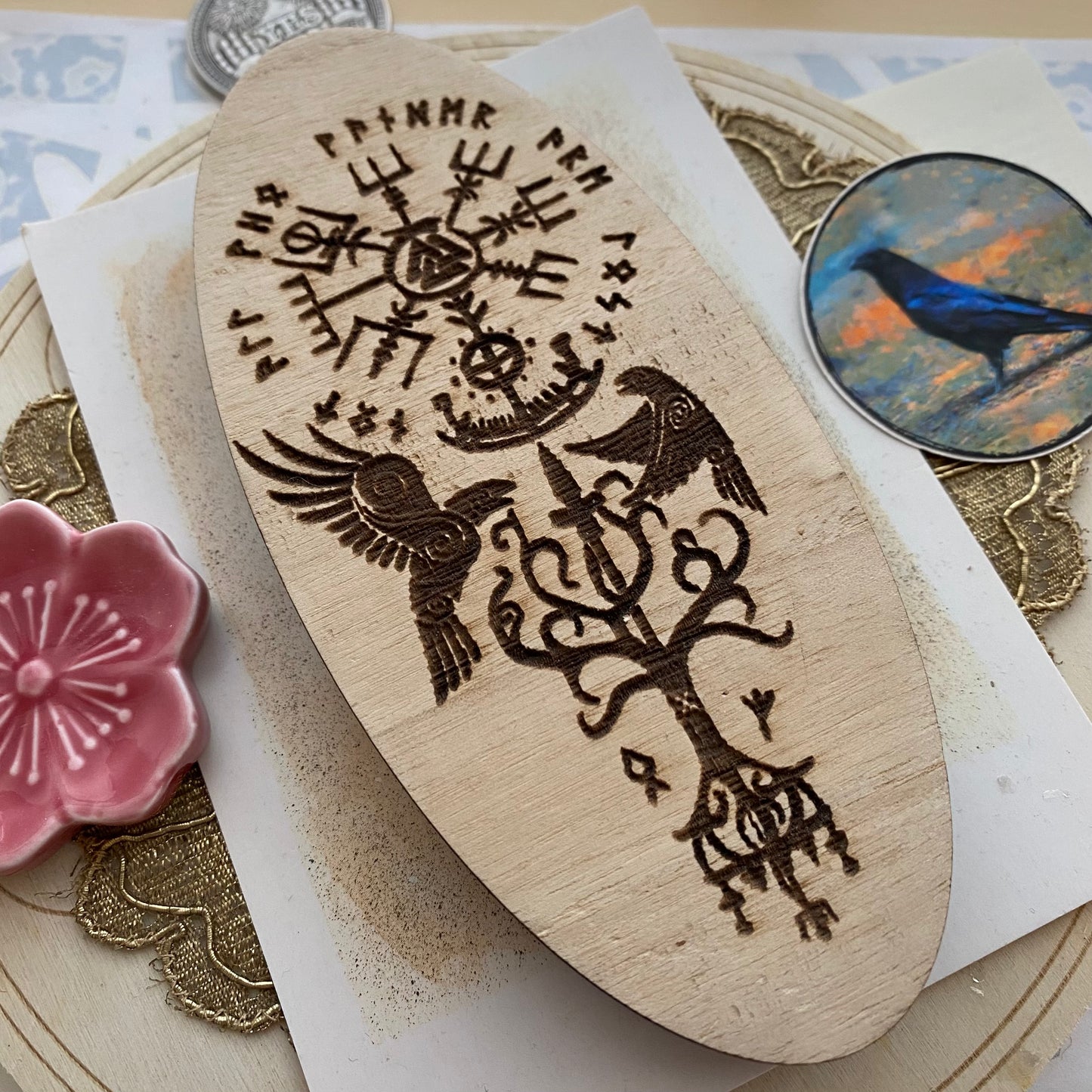 Riimukompassi alusta 15cm